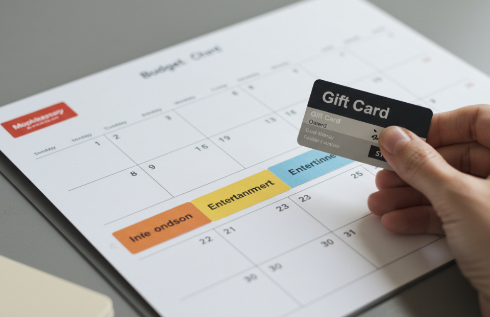 How to Use Gift Cards to Set Monthly Spending Limits